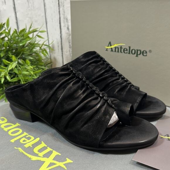 Antelope Lalana Suede Toe Post Heeled Sandals Size 40 - Picture 3 of 10